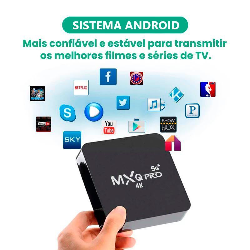 Tv Box Mxq 4K Conversor Smart - Memoria 64GB RAM 4GB - Shayatech.