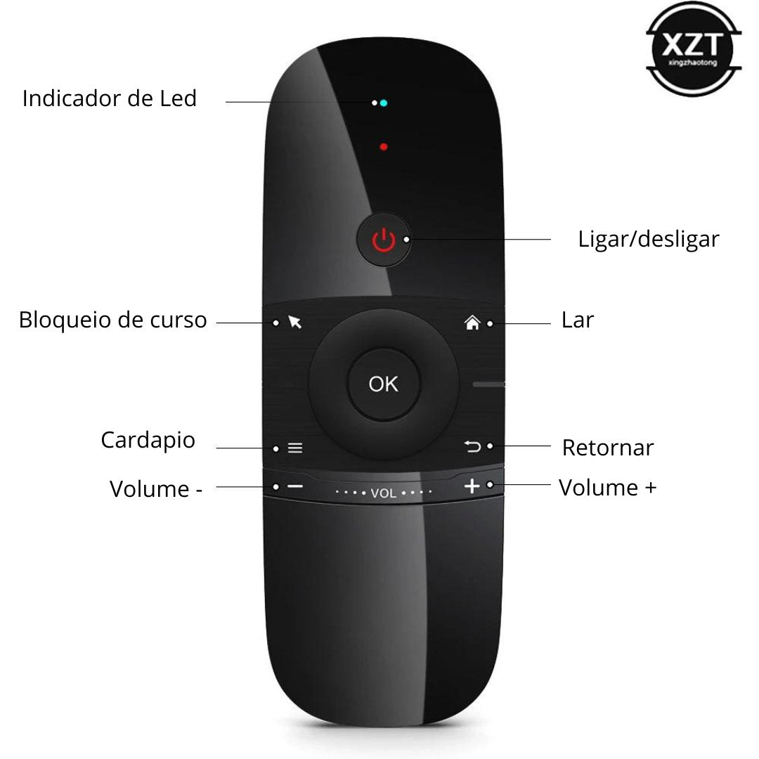 Wechip w1 air mouse 2.4g teclado sem fio - Shayatech.